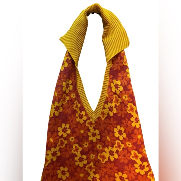 Nasty Gal Floral V Neck Collar Knitted Mini Dress‎ - Picture 10 of 12